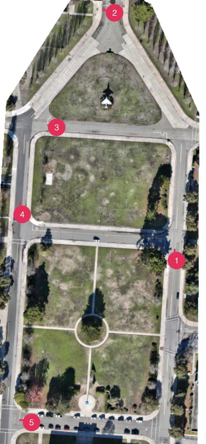 Autonomous lawnmower flight plan pattern